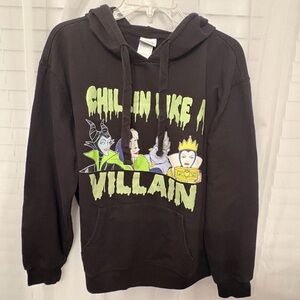 Disney Chillin Like A Villain Hoodie Girl Youth Size 2XL Long Sleeve Halloween